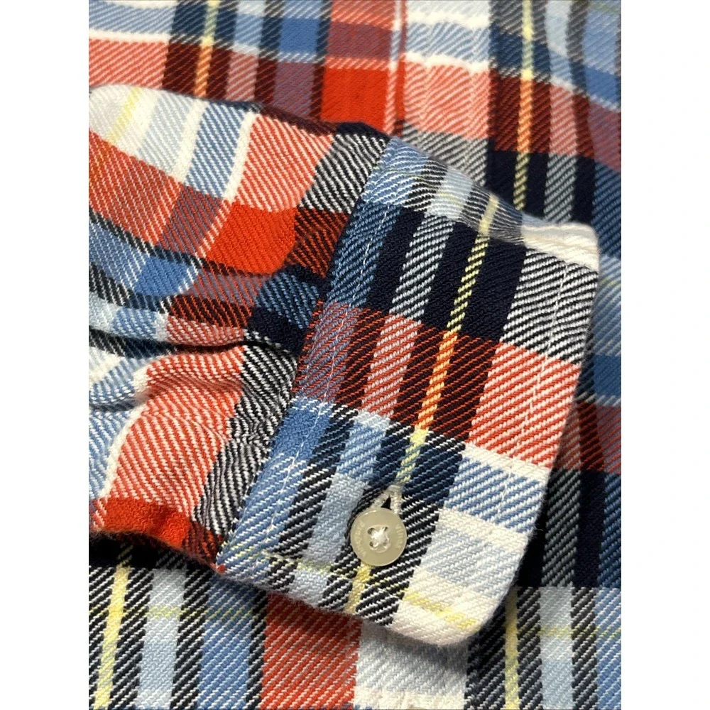 Boys Vineyard Vines‎ Long Sleeve Flannel Shirt Button Front Sz Large 16